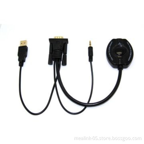 VGA, Audio, USB to HDMI CableNew